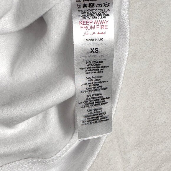 Cozy Oversized Colorado Graphic Sweatshirt White XS PrettyLittleThing NWT - Picture 9 of 9